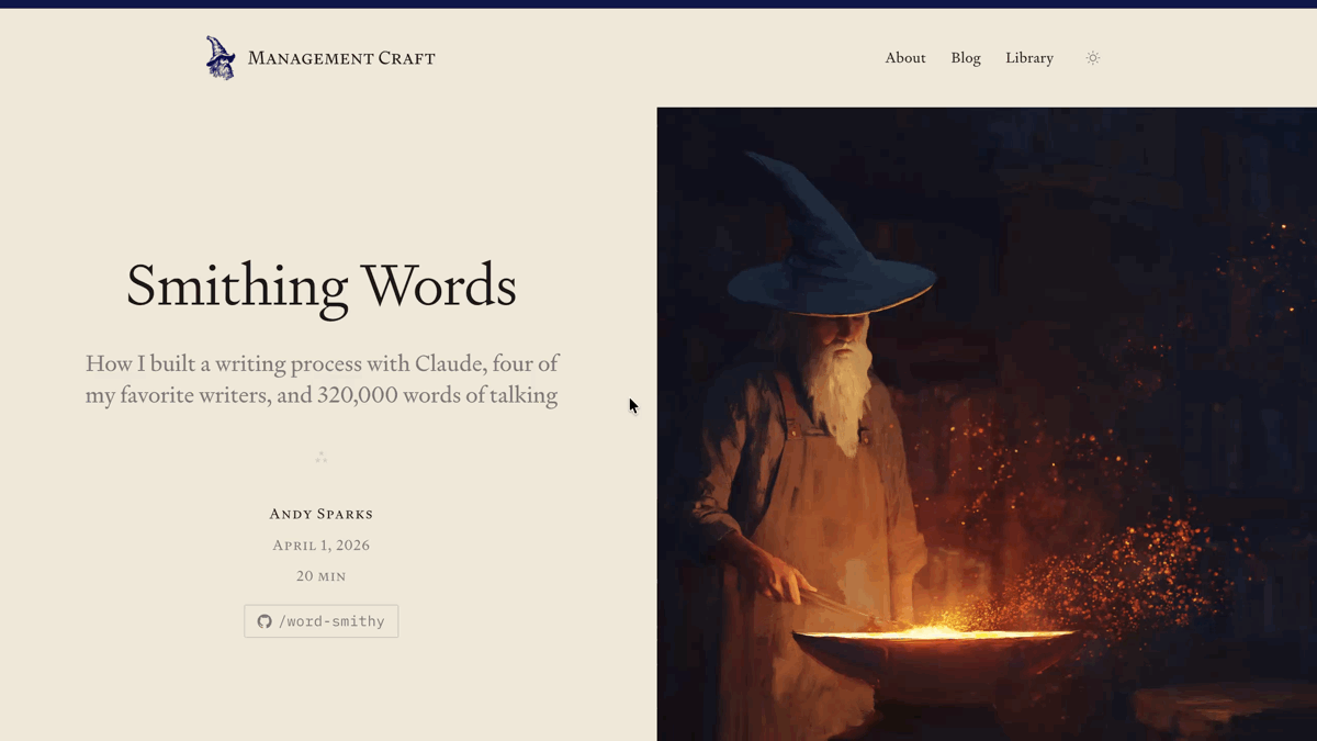 Smithing Words dispatch